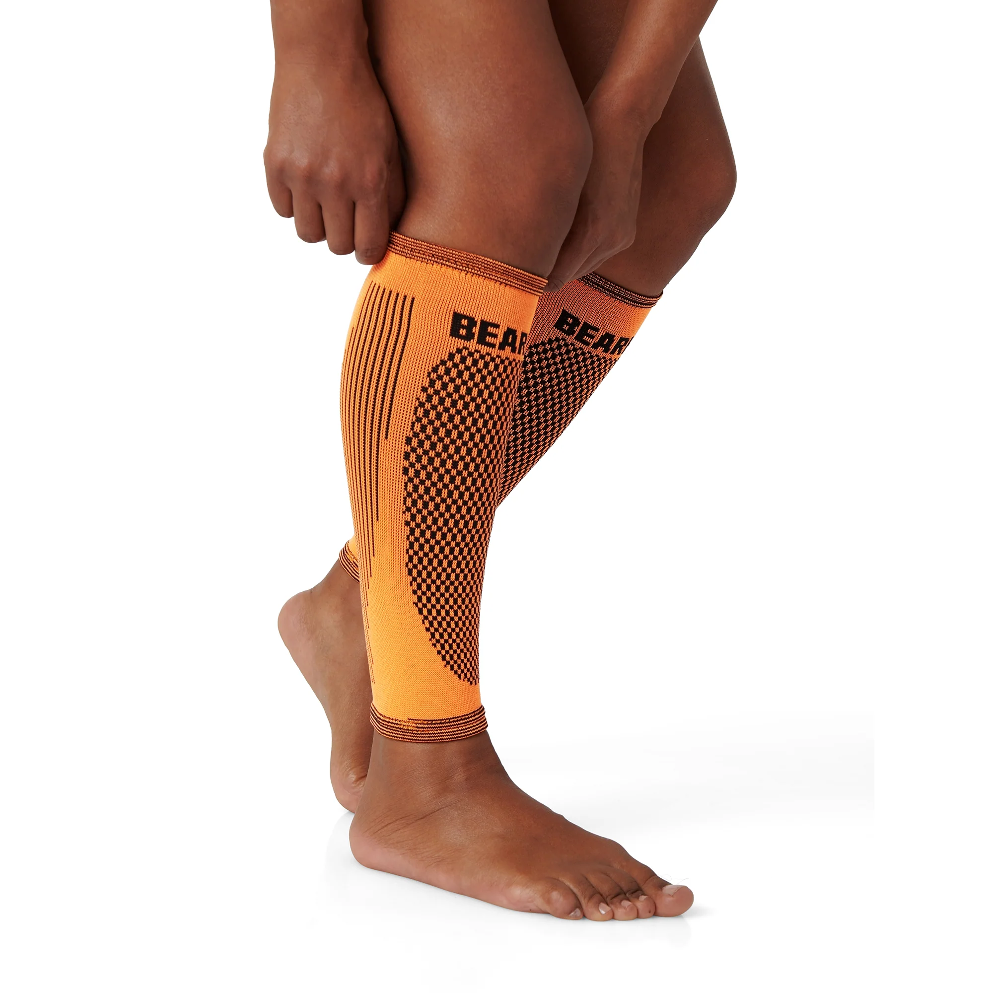 Pair of Calf Compression Support Sleeves For Shin Splint Pain Relief - Image 3