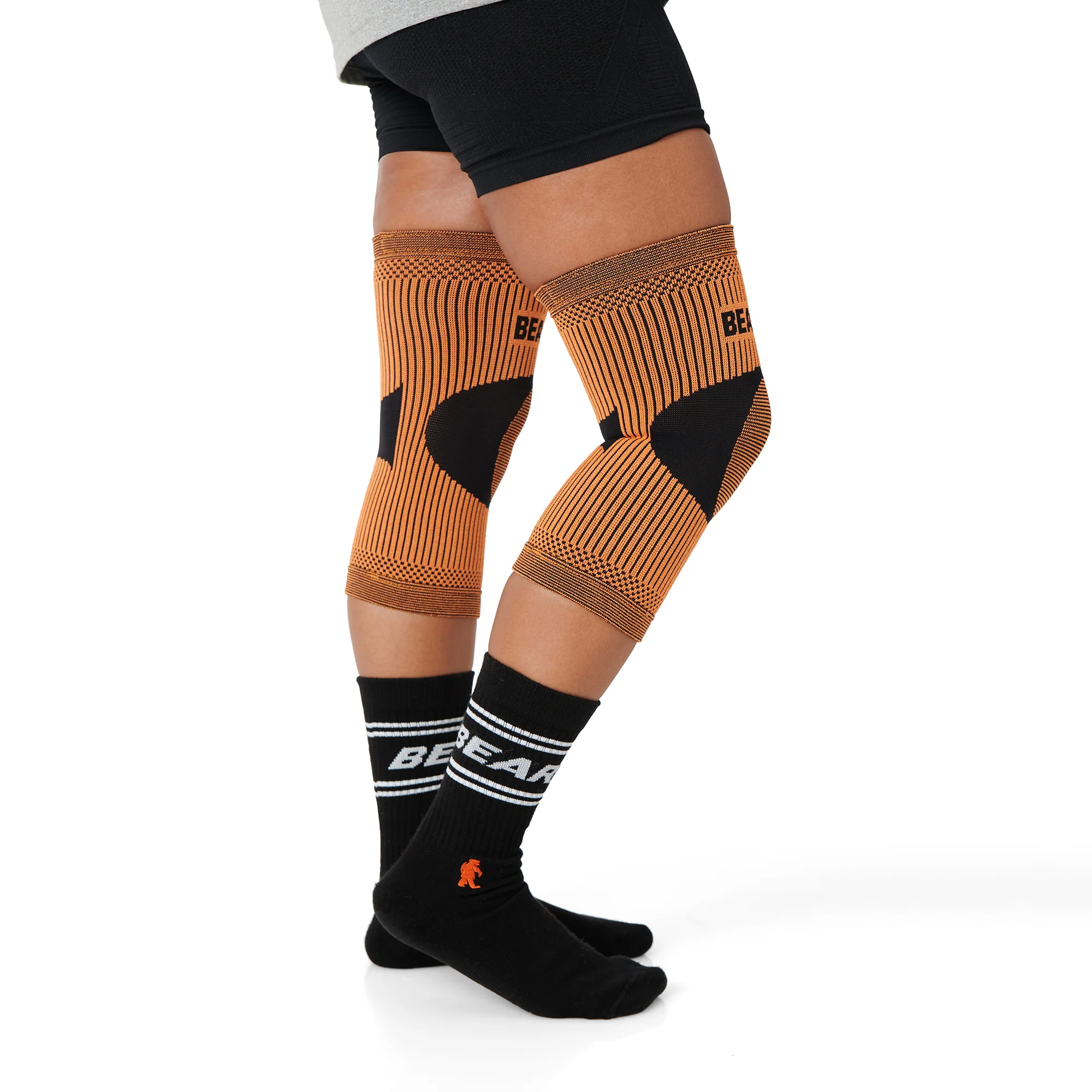 Pair of Knee Compression Support Sleeves For Arthritic Pain Relief & Recovery - Image 4