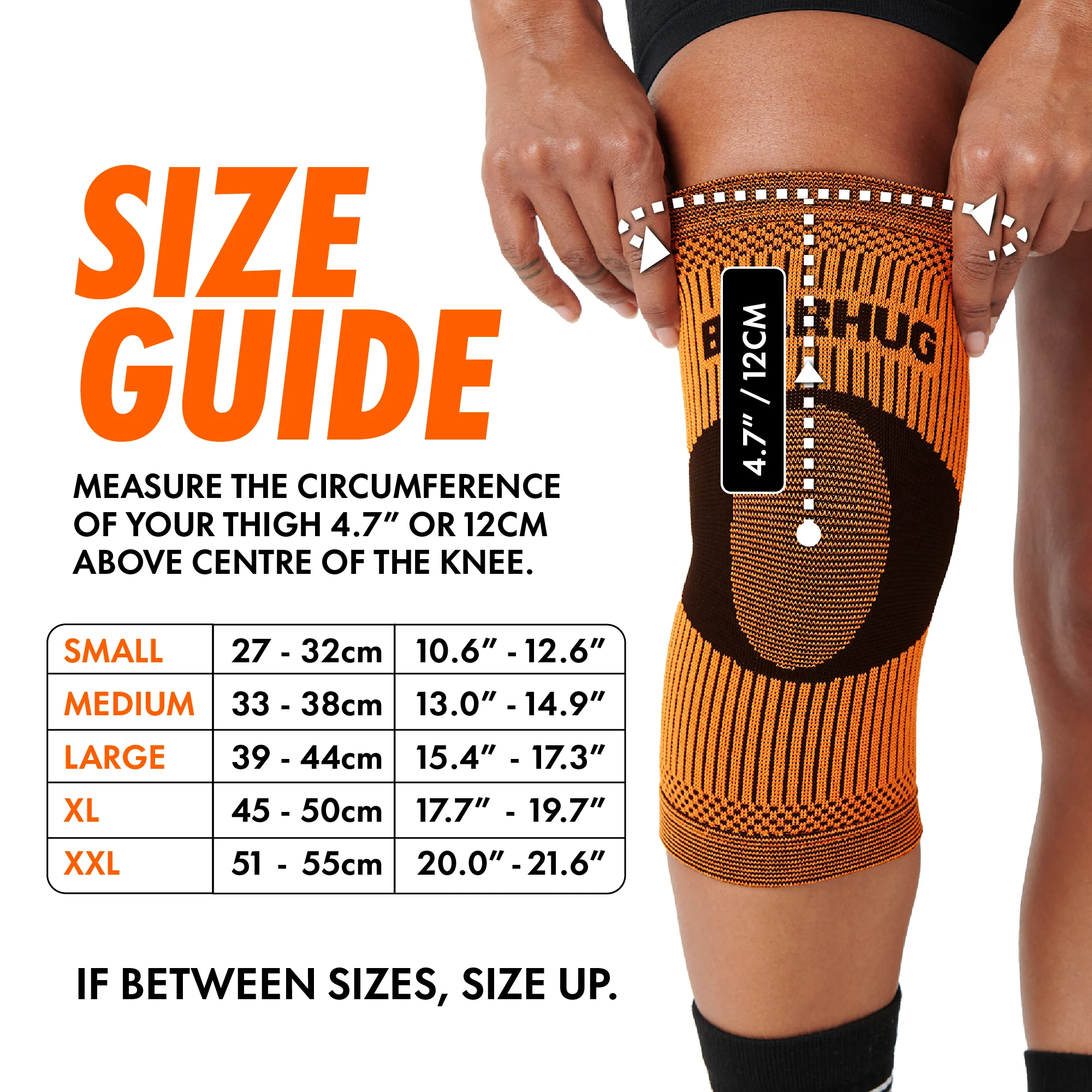 Pair of Knee Compression Support Sleeves For Arthritic Pain Relief & Recovery - Image 6